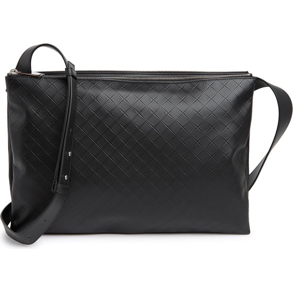 BOTTEGA VENETA Intrecciato Leather Shoulder Messenger Bag Large - Picture 1 of 16